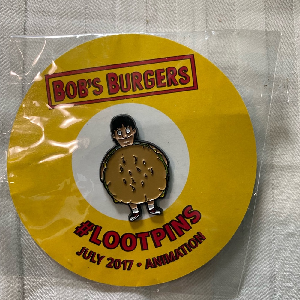 Loot Crate Exclusive July 2017 Animation Bob's Burgers Loot Pin NEW